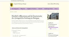 Desktop Screenshot of amtsgericht-freiburg.de